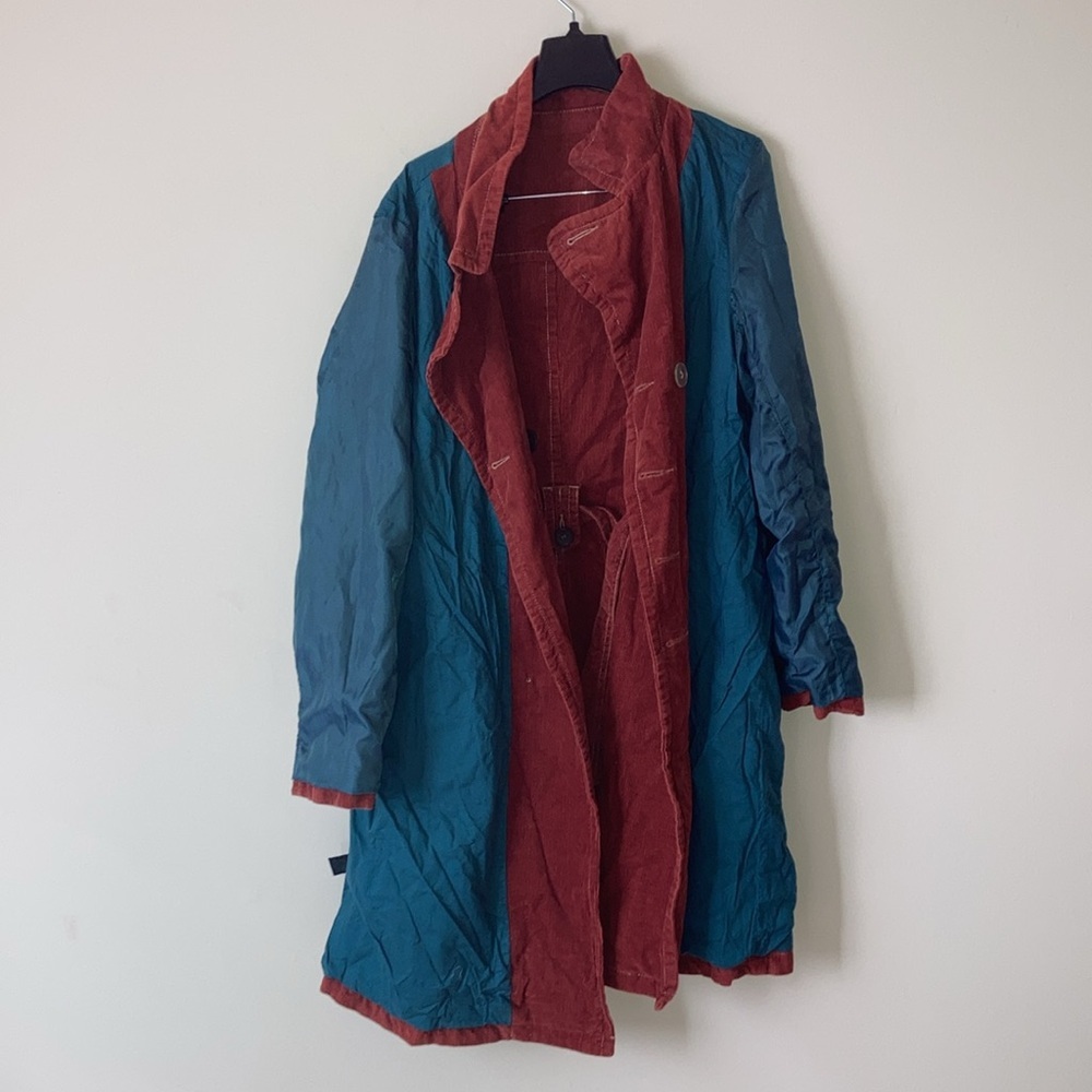 BODEN | Rust Corduroy Trench Coat - Picture 13 of 16